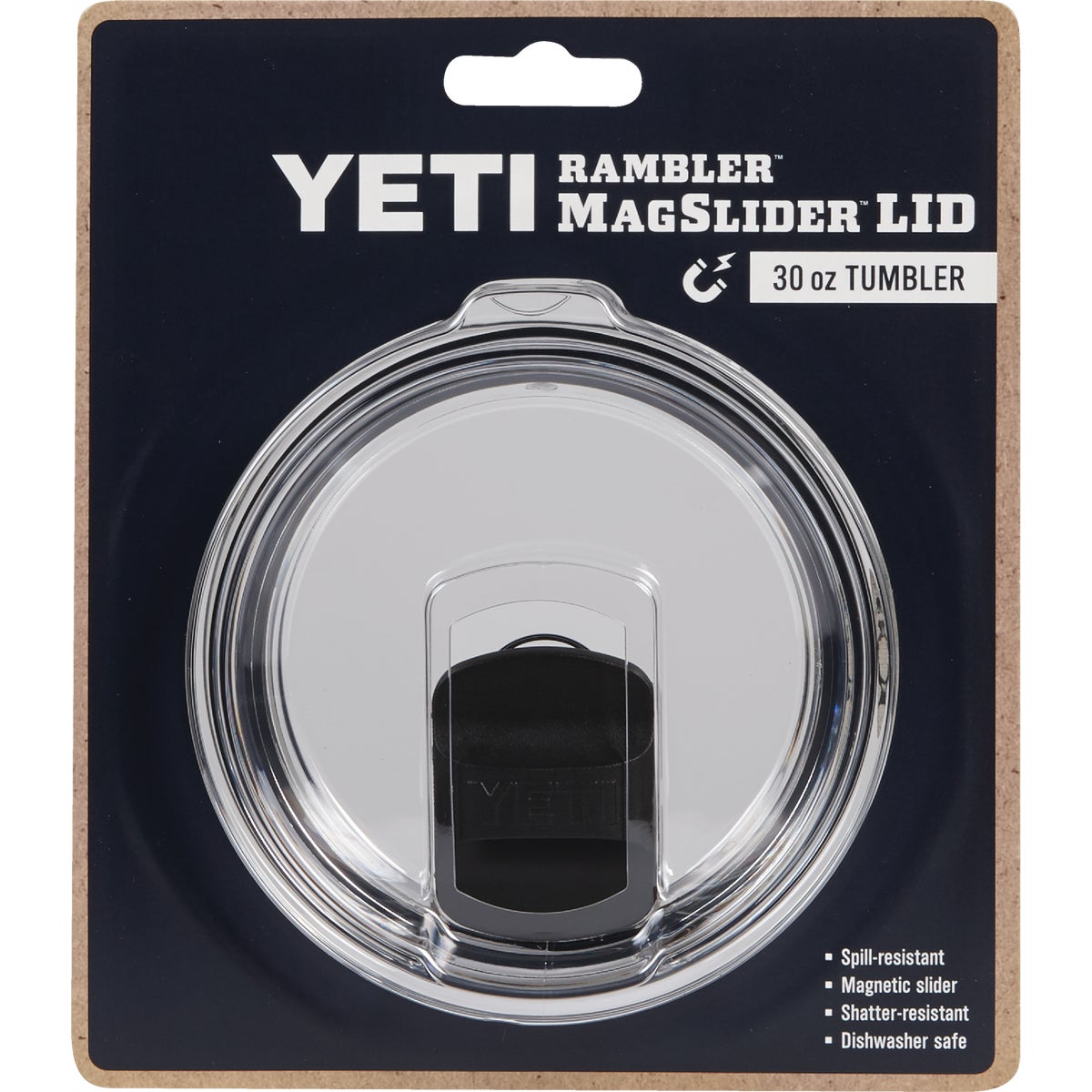 Yeti Rambler MagSlider 30 Oz. Clear Plastic Tumbler Lid