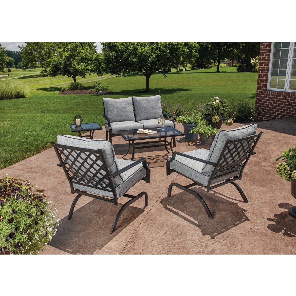 Outdoor Expressions Rockford 5-Piece Chat Set