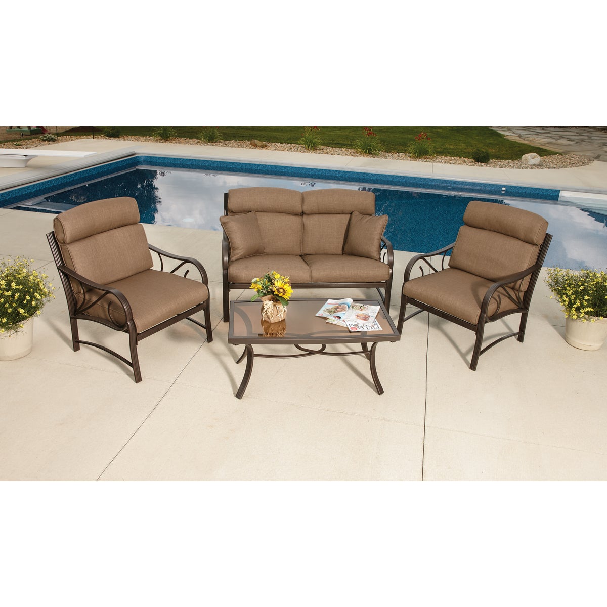 Outdoor Expressions Norwood 4-Piece Chat Set