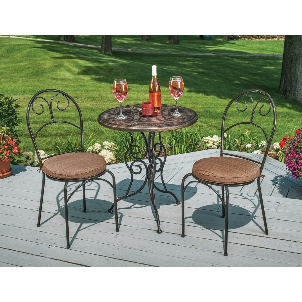 Outdoor Expressions Abbey 3-Piece Bistro Set