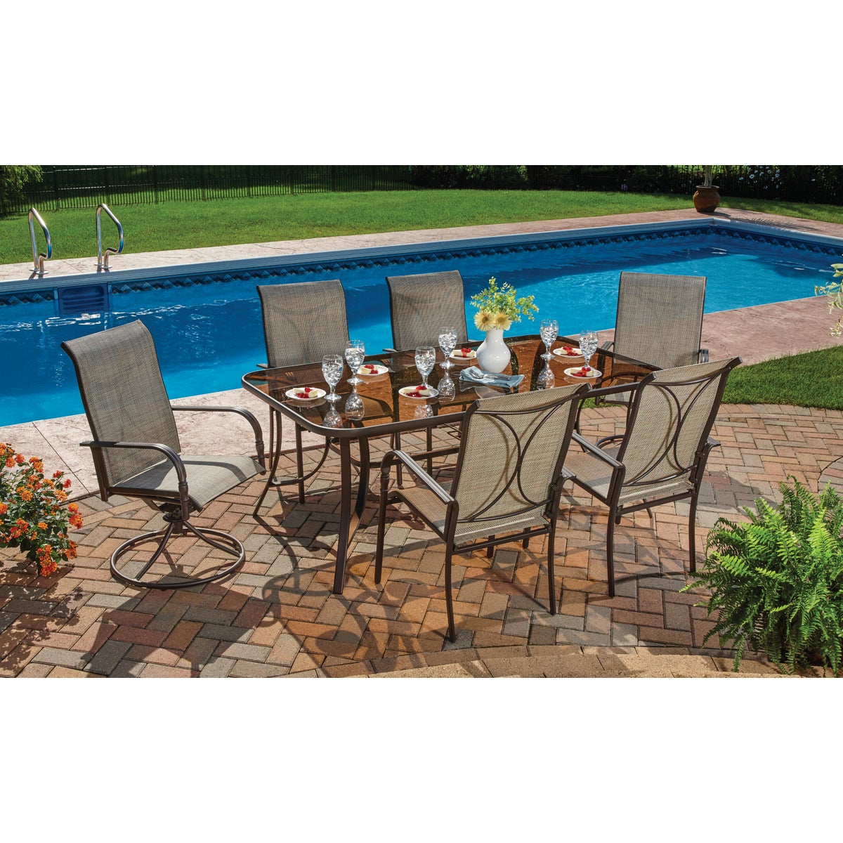 Outdoor Expressions Kingsley 7-Piece Dining Set