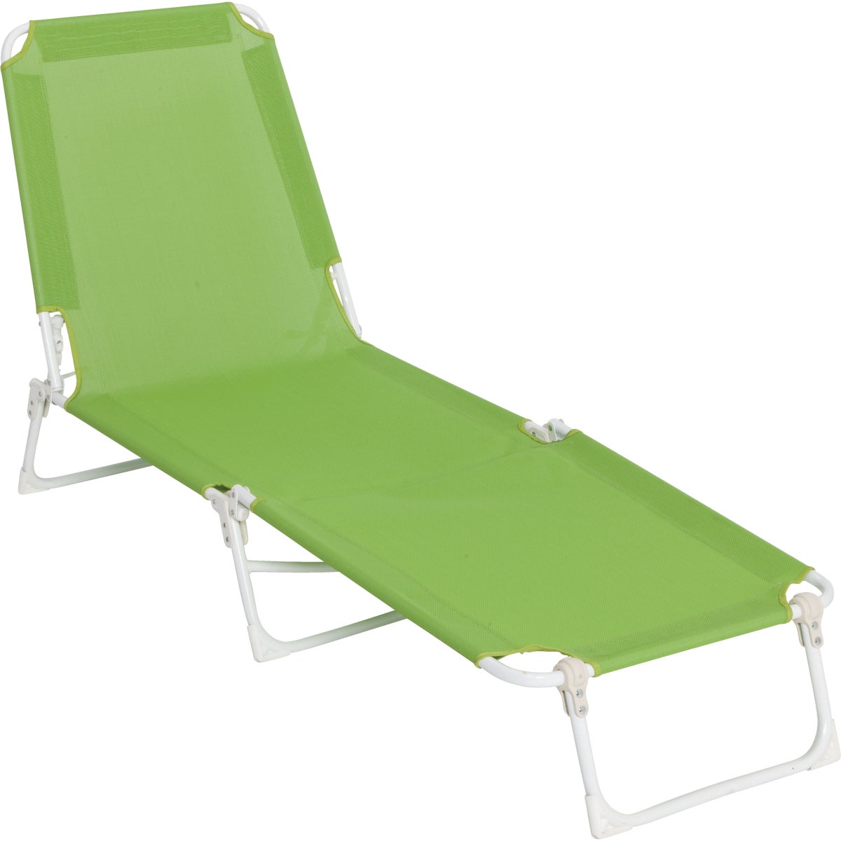 Outdoor Expressions Green Sling Chaise Lounge