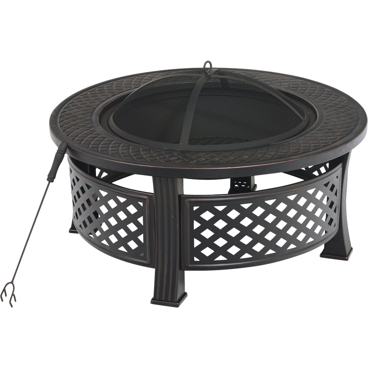 Outdoor Expressions 32 In. Antique Bronze Round Fire Pit