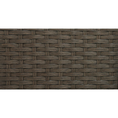 Pacific Casual Tiara Garden Brown Woven Wicker Garden Swivel Chair