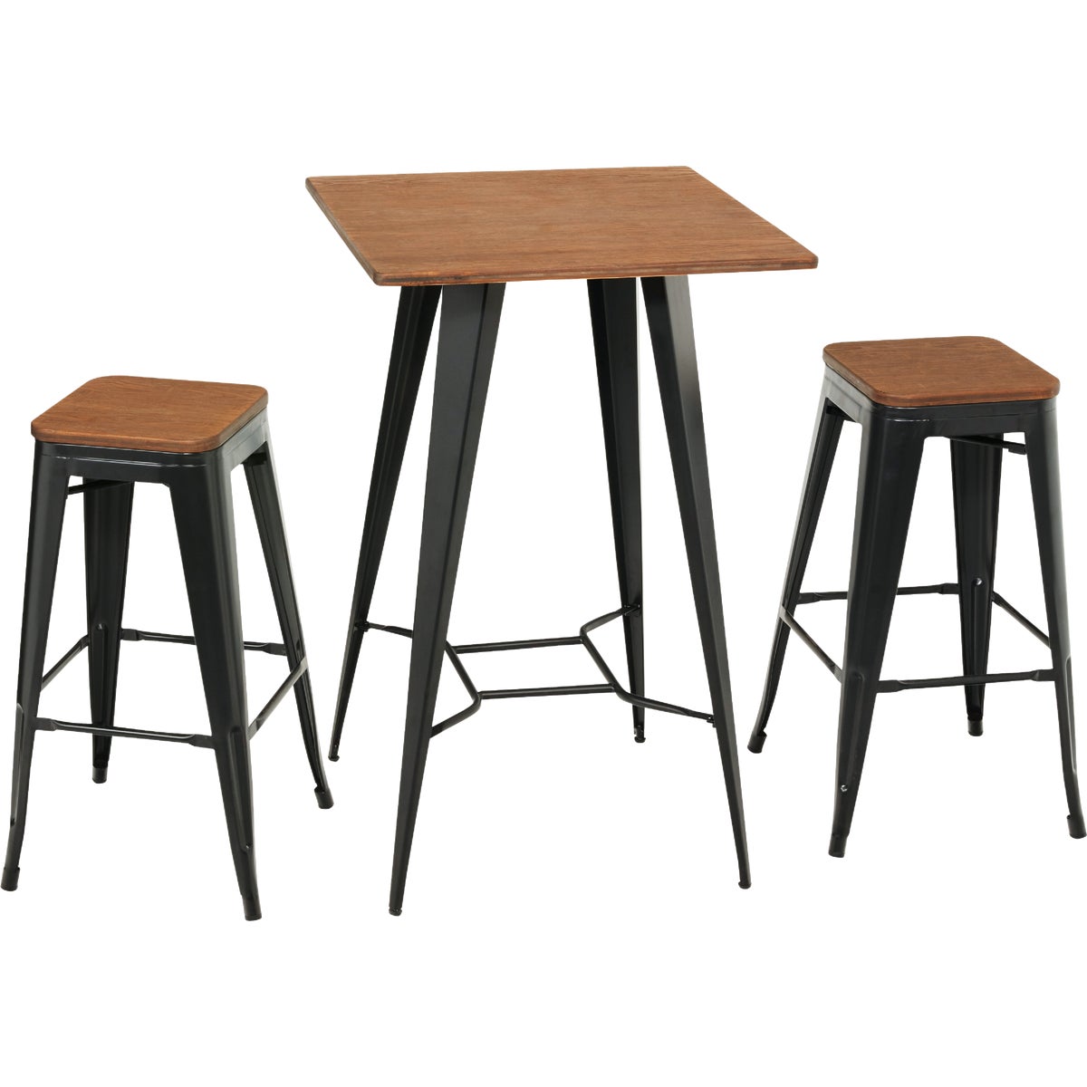 Verdict 3-Piece Industrial Bar Bistro Set