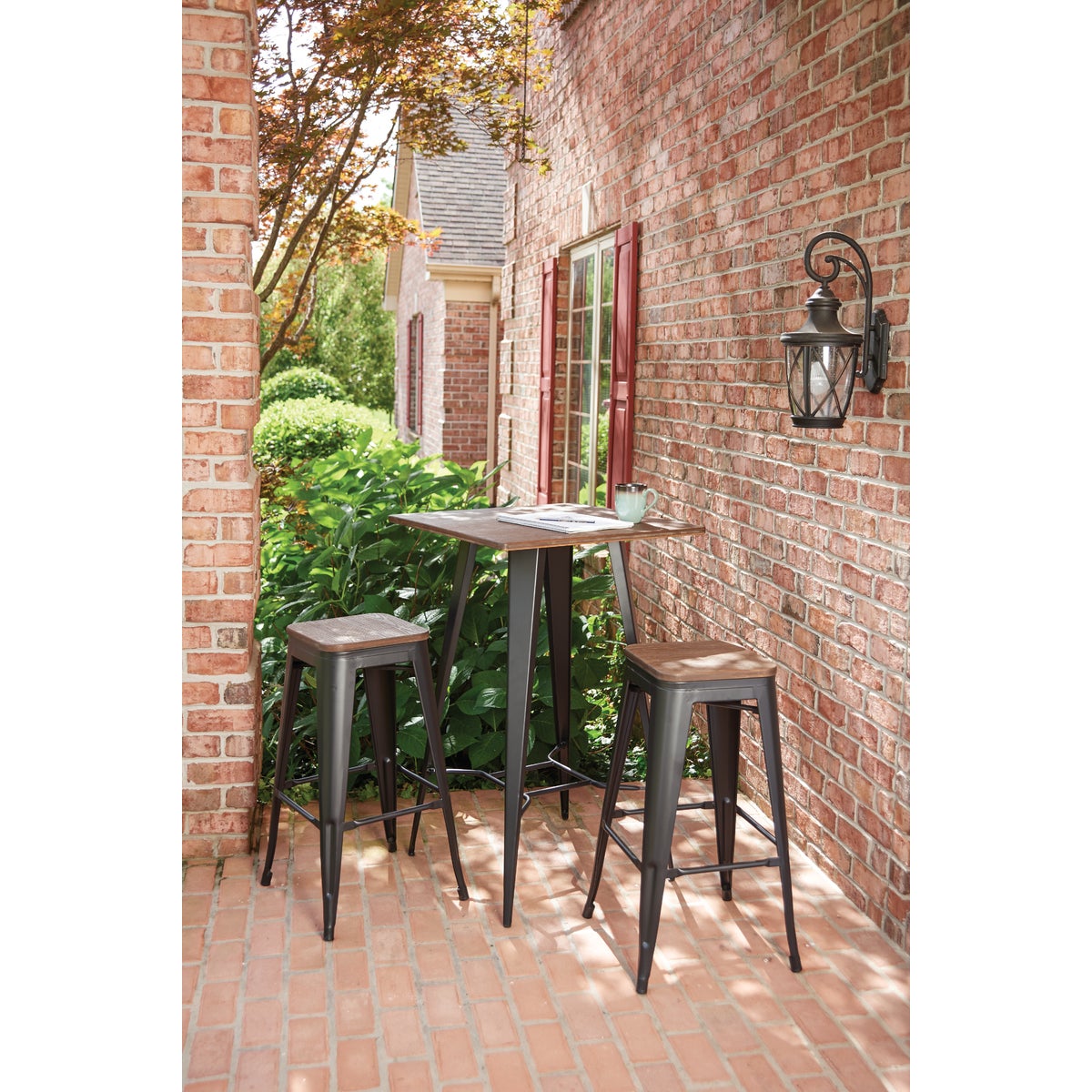 Verdict 3-Piece Industrial Bar Bistro Set