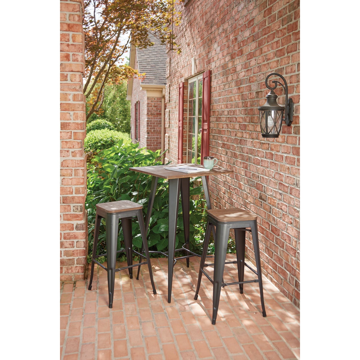 Verdict 3-Piece Industrial Bar Bistro Set