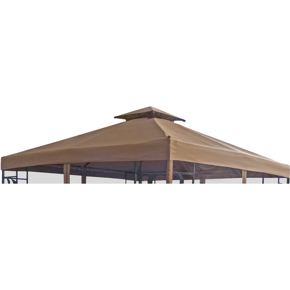 Outdoor Expressions 12 Ft. x 12 Ft. Brown Polyester Replacement Canopy