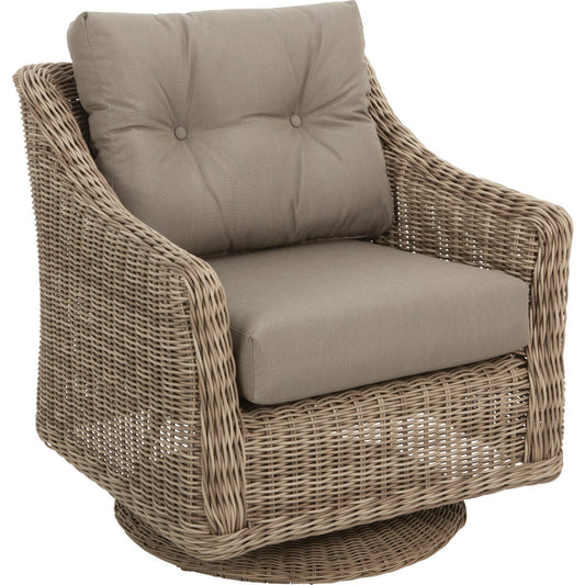 North Cape International Cambria Taupe Aluminum Brown Glider