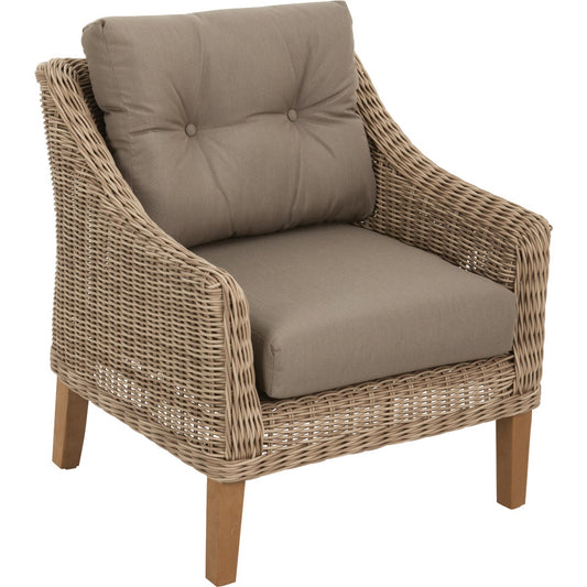 Cambria Brown Wicker Chair with Cushions