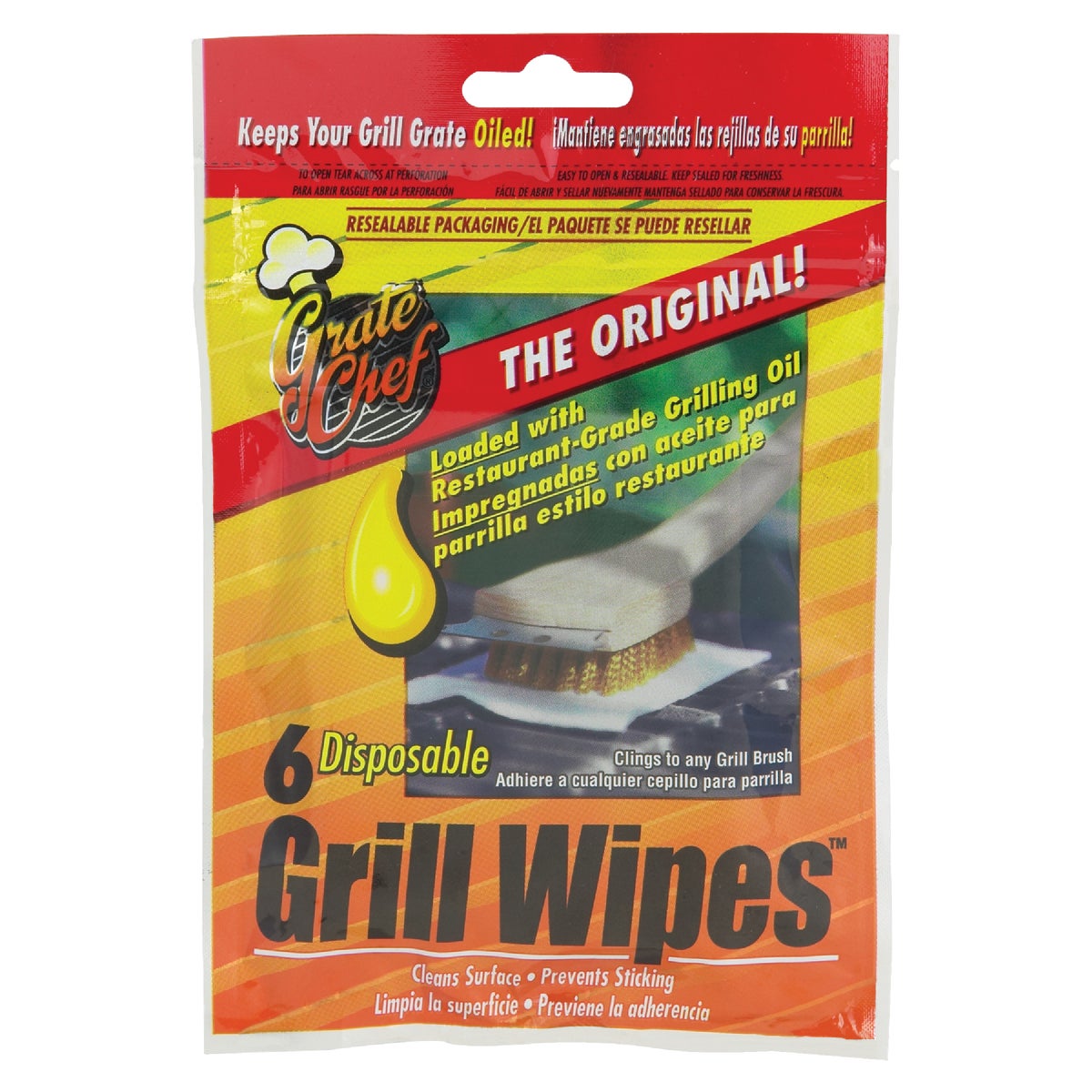 Grate Chef 700 Deg. F. Grill Wipe (6-Pack)