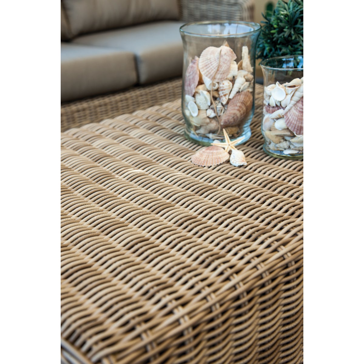 Cambria 24 In. W. x 34 In. L. Wicker Coffee Table