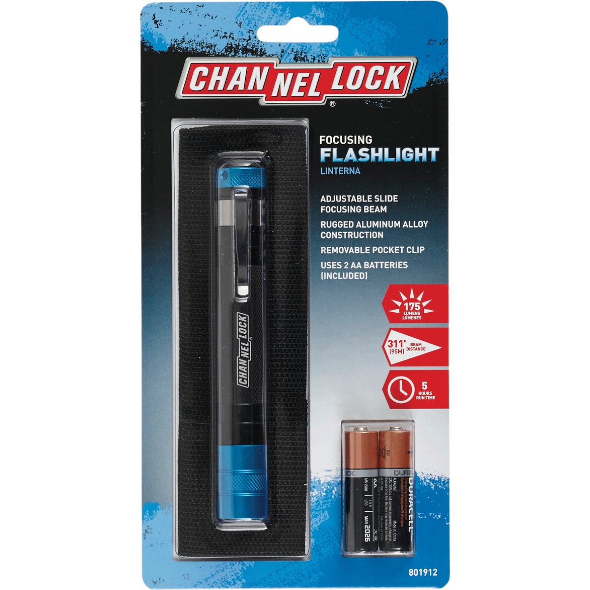 Channellock 175 Lm. LED 2AA (Included) Flashlight