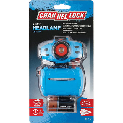 Channellock 350 Lm. LED 4-Mode Headlamp