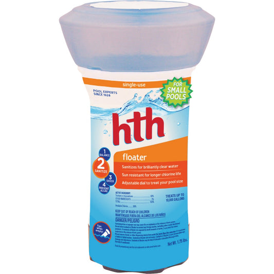 HTH 1.75 Lb. Small Single-Use Floater Chlorine Dispenser