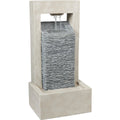 Best Garden 7.25 In. W. x 25.2 In. H. x 12.4 In. L. Resin Modern Style Fountain