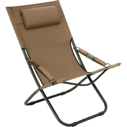 Outdoor Expressions Folding Tan Hammock Chair with Headrest