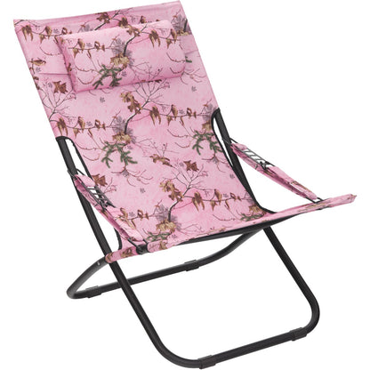 Outdoor Expressions Folding Pink Real Tree Hammock Chair
