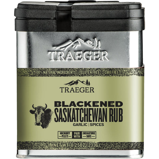 Traeger 8 Oz. Garlic & Signature Spices Flavor Game, Beef, Poultry & Seafood Blackened Saskatchewan Rub