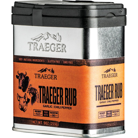 Traeger 9 Oz. Garlic & Chili Pepper Flavor Beef, Pork & Poultry Rub