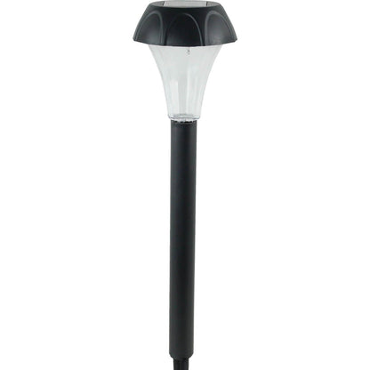 Moonrays Palmer Black 1.2 Lumens Plastic Solar Path Light