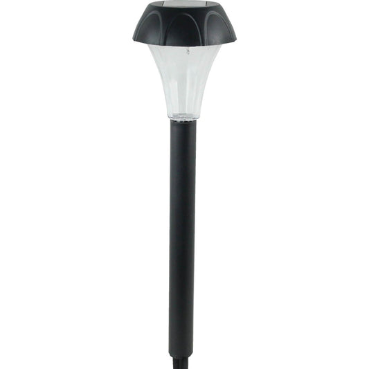 Moonrays Palmer Black 1.2 Lumens Plastic Solar Path Light