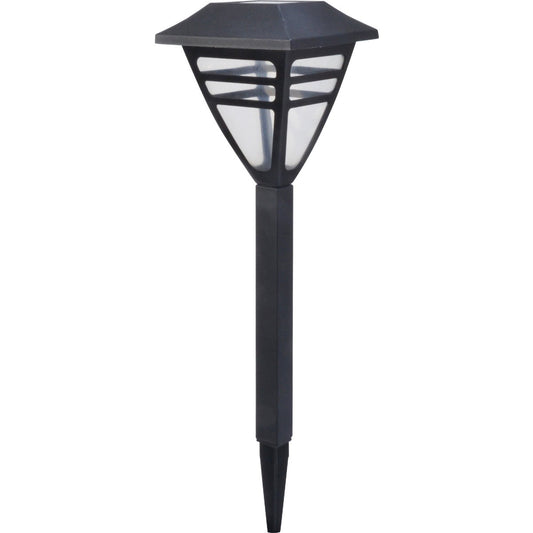 Moonrays Fairview Black 2.4 Lumens Plastic Solar Path Light