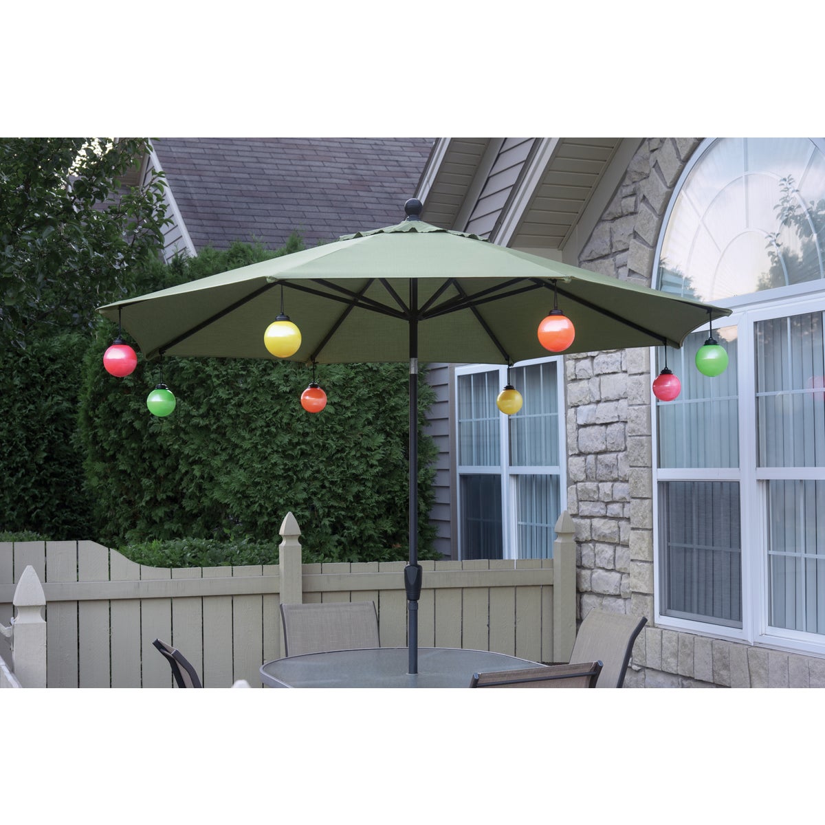 Xodus 5 In. LED Battery Operated Patio Umbrella Globe Light