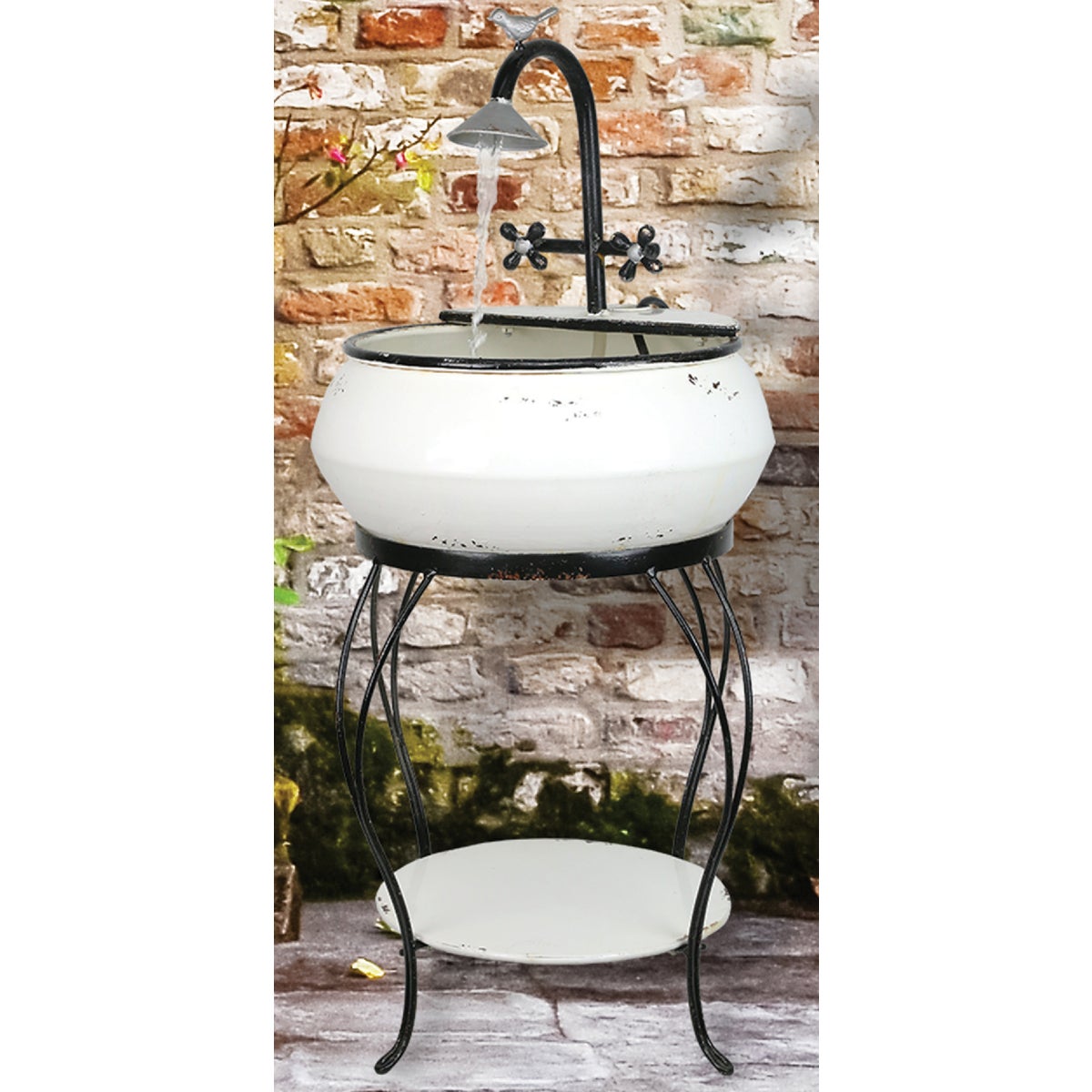 Alpine 16 In. W. x 32 In. H. x 16 In. L. Iron Vintage Sink Fountain