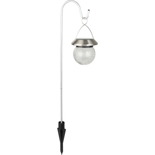 Outdoor Expressions Hanging Plastic Globe 33 In. H. Solar Stake Light
