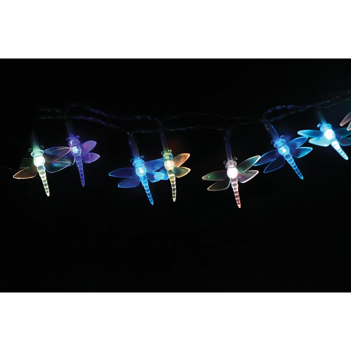 Alpine 5 Ft. 10-Light Clear Color-Changing Insect String Lights