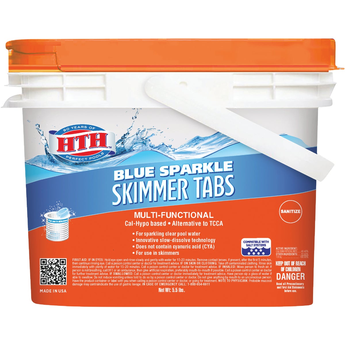 HTH Blue Sparkle 5.5 Lb. Chlorine Skimmer Tabs