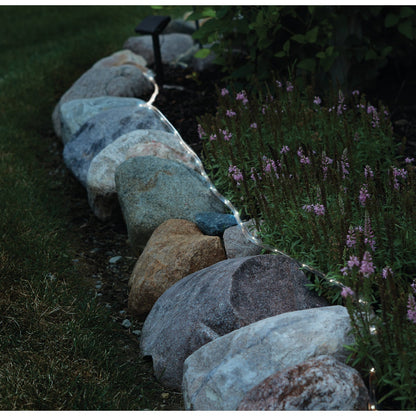 Outdoor Expressions 28 Ft. 100-Light LED Cool White Solar Rope Light