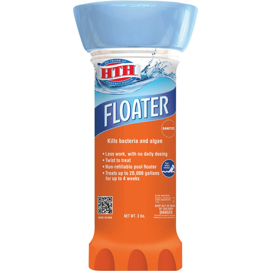 HTH 3 Lb. Large Single-Use Floater Chlorine Dispenser