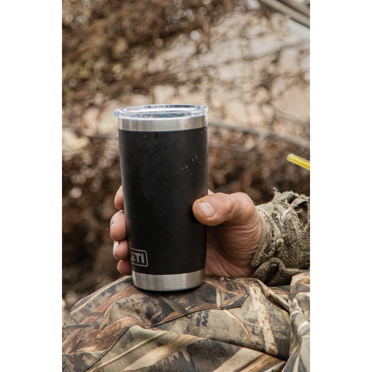 Yeti Rambler 20 Oz. Black Stainless Steel Insulated Tumbler with MagSlider Lid