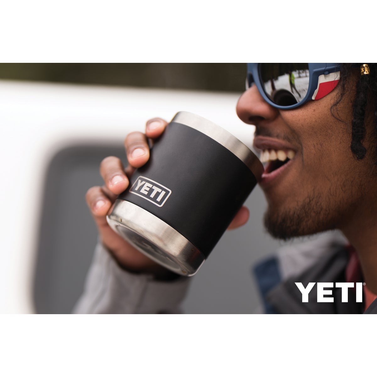 Yeti Rambler Lowball 10 Oz. Black Stainless Steel Insulated Tumbler