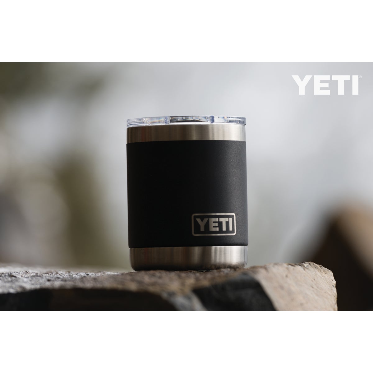 Yeti Rambler Lowball 10 Oz. Black Stainless Steel Insulated Tumbler