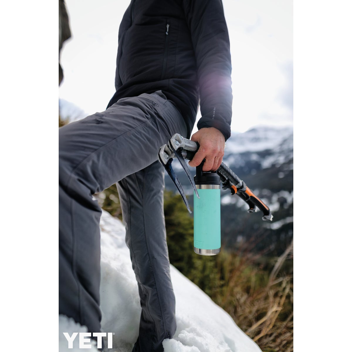 Yeti Rambler 18 Oz. Seafoam Stainless Steel Insulated Vacuum Bottle