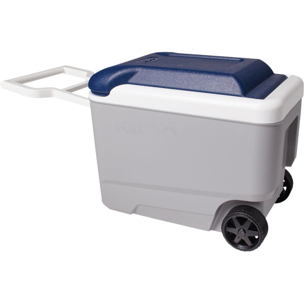 Igloo MaxCold 40 Qt. Roller Cooler, Ash Gray & Aegean Sea