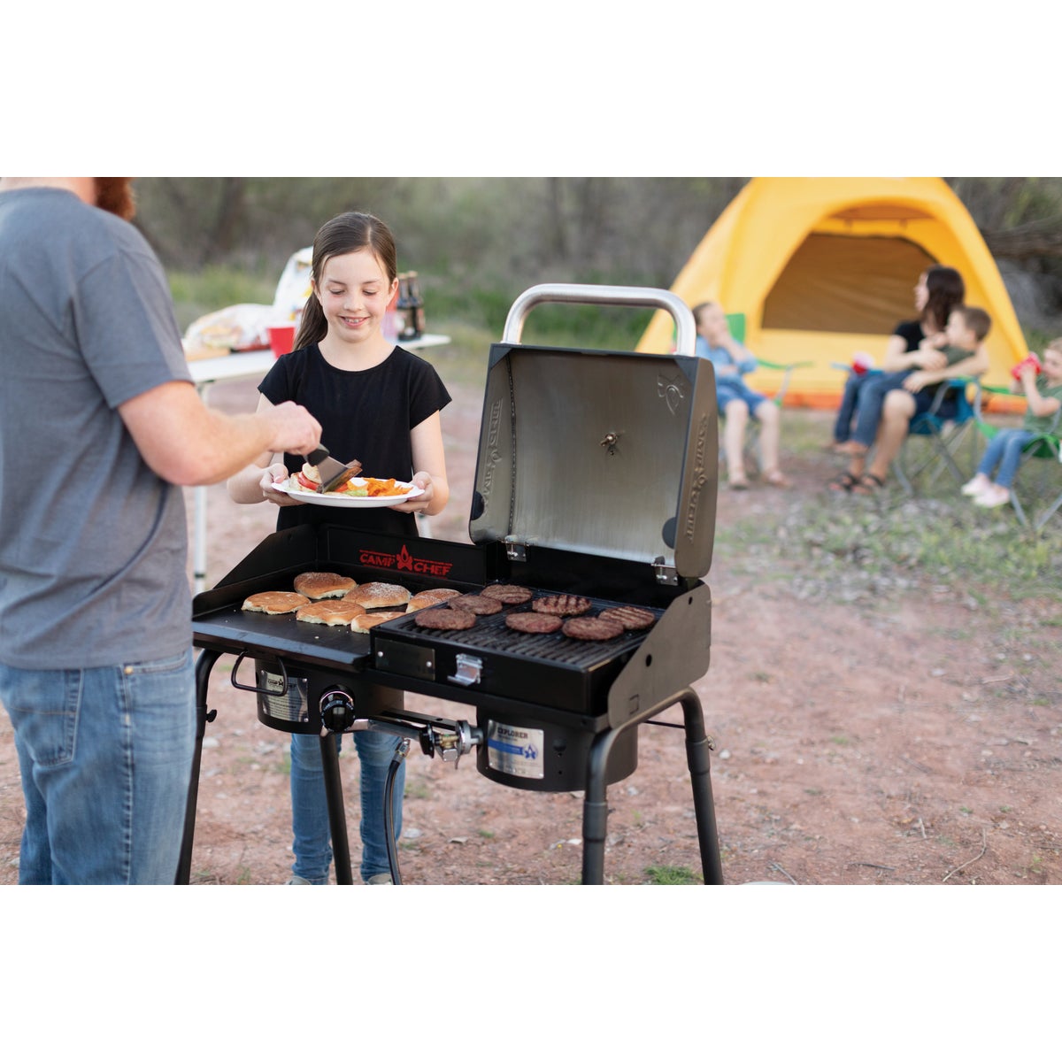 Camp Chef Explorer 2-Burner 60,000 BTU LP Gas Outdoor Cooking Stove