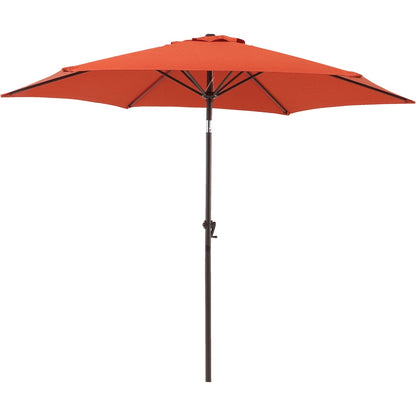Outdoor Expressions 7.5 Ft. Aluminum Tilt/Crank Orange Patio Umbrella