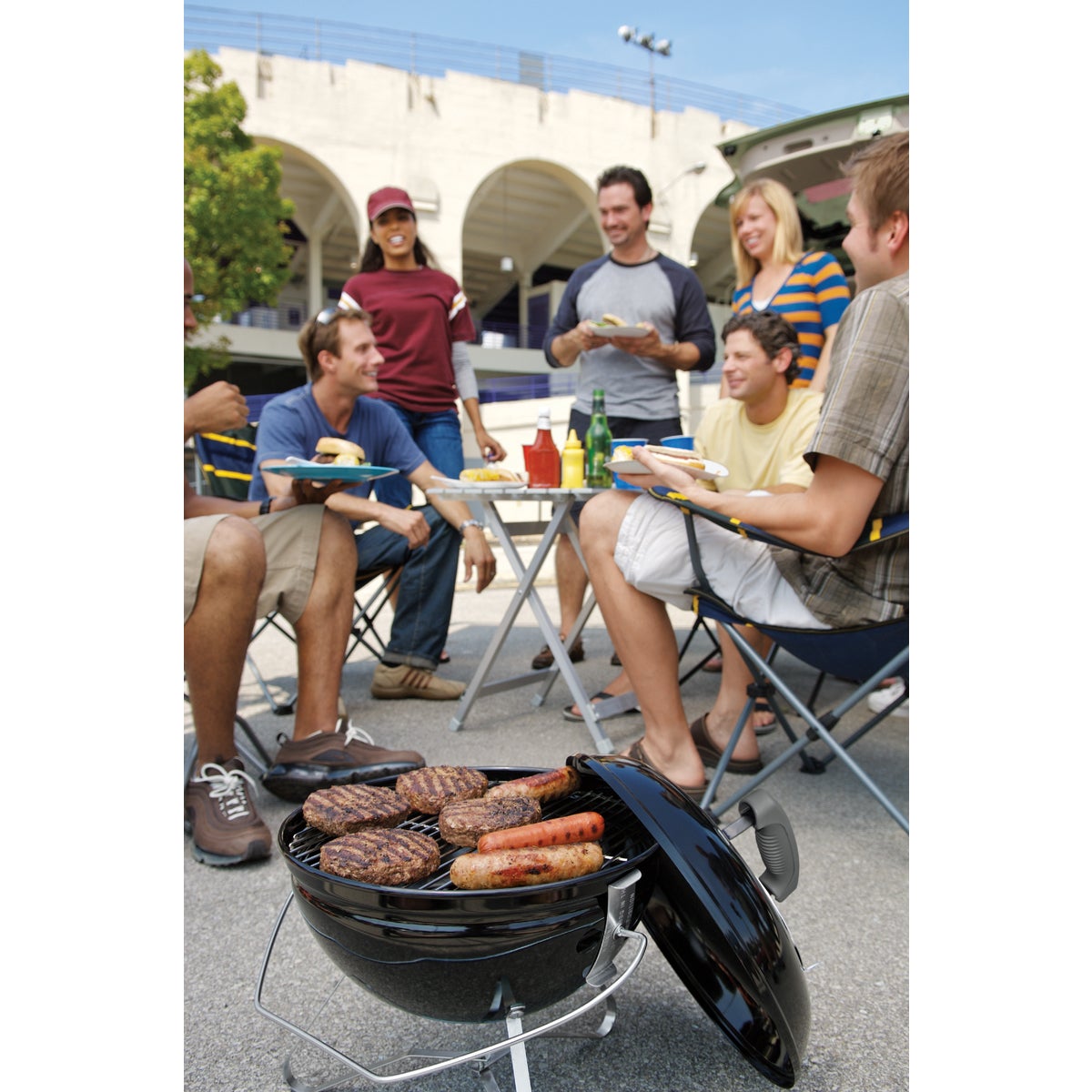 Weber Smokey Joe 14 In. Dia. Black Tuck-N-Carry Charcoal Grill