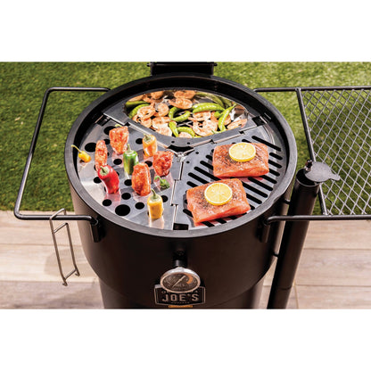 Oklahoma Joe's Stainless Steel Drum Smoker Triple Grate