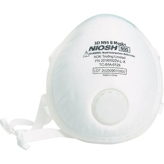 Softseal Large N95 360-Degree Silicone Seal 3D Respirator With Valve