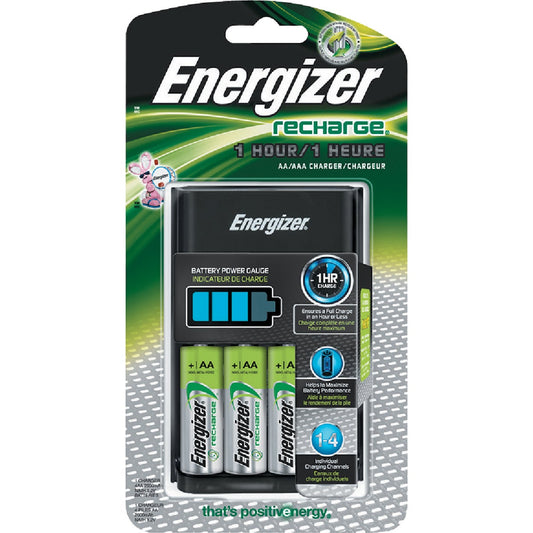 Energizer Recharge (4) AA or (4) AAA NiMH Battery Charger