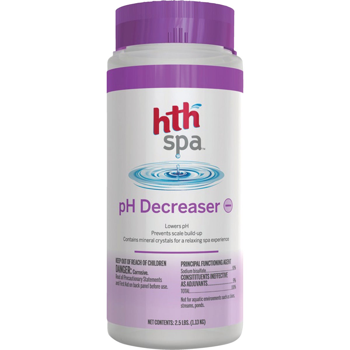 HTH Spa 2 Lb. pH Balancer Decreaser Crystal