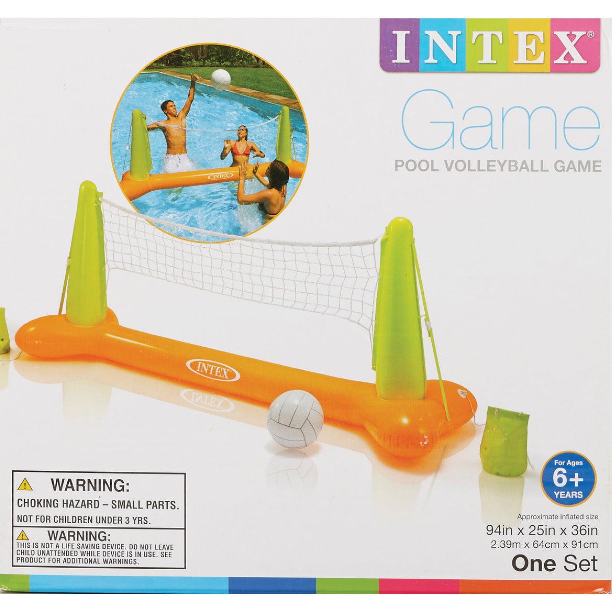 Intex 2 or More Players Inflatable Pool Volleyball Game