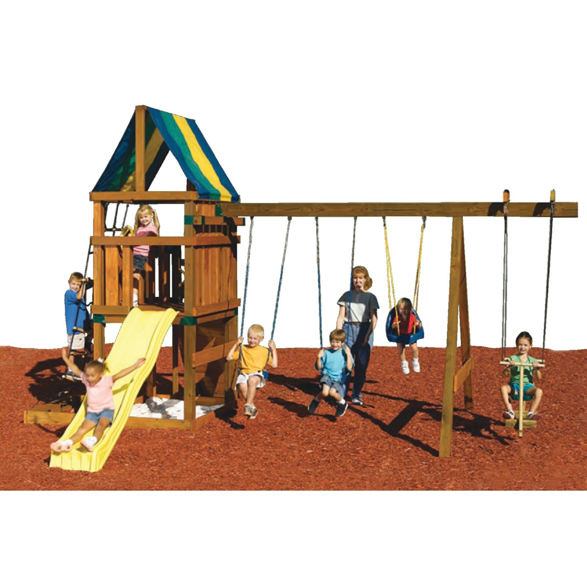 Swing N Slide Alpine Custom Ready-To-Build Swing Set Kit