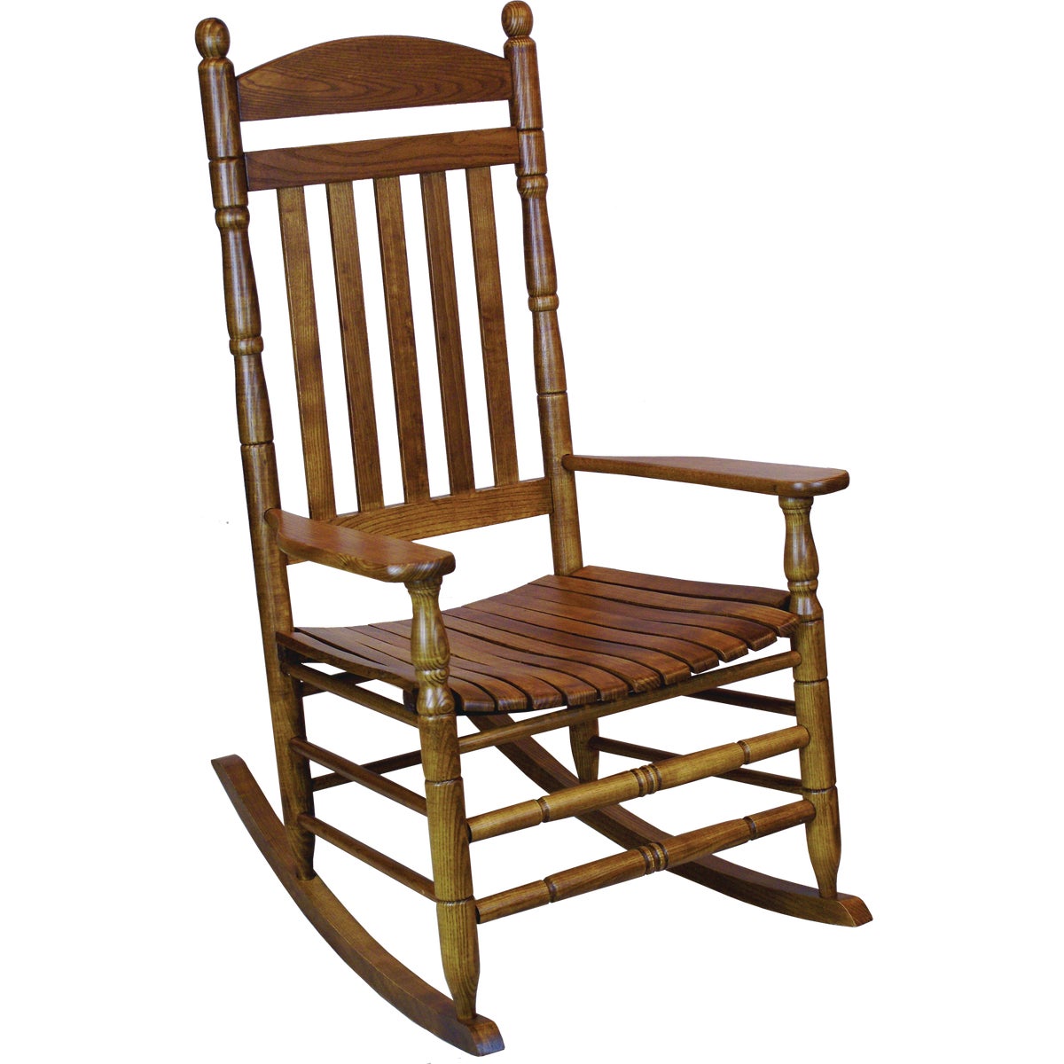 Hinkle Chair Company Cumberland 250 Flag Slat Maple Wood Rocking Chair, Assembled