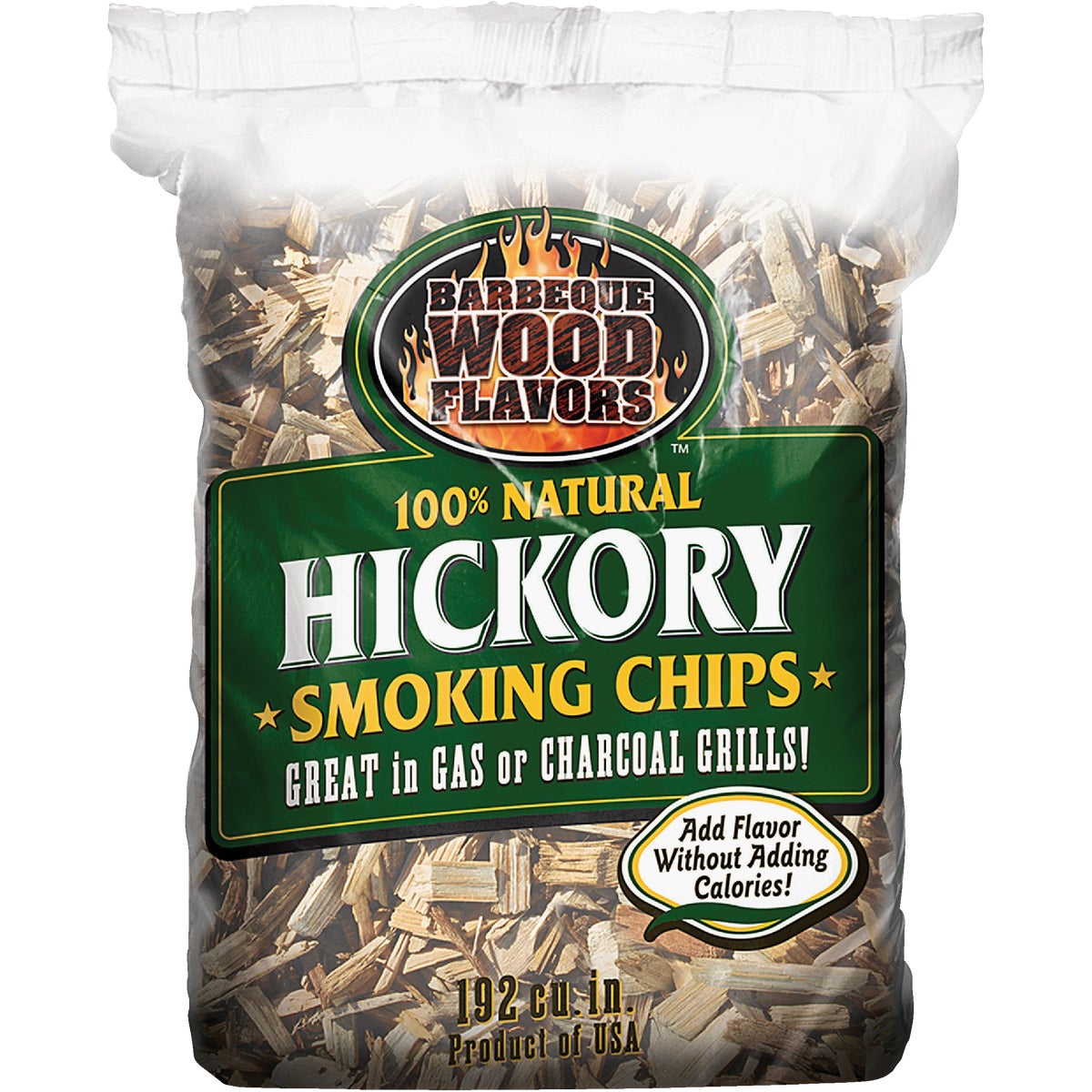 Barbeque Wood Flavors 2.25 Lb. Hickory Smoking Chips